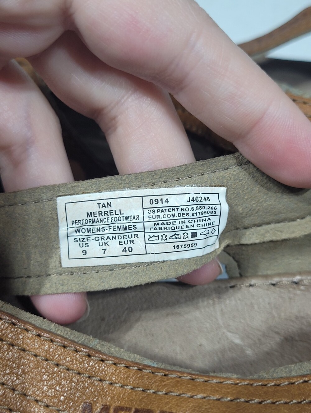 Merrell Strappy Leather Sandals Womens Size 9 Brown Tan Buckle - Picture 3 of 9